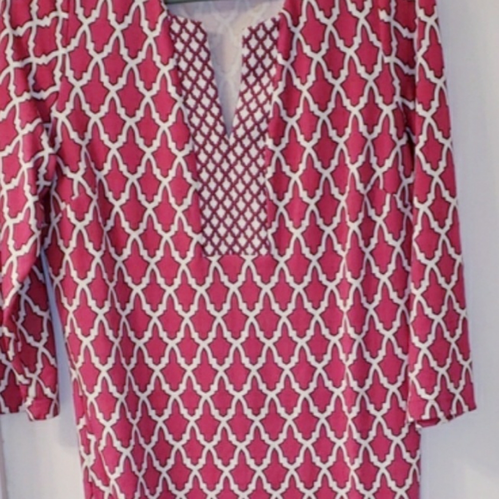 Crown and Ivy dress midi knee 3/4 sleeve